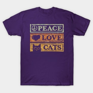 Peace Love Cats T-Shirt